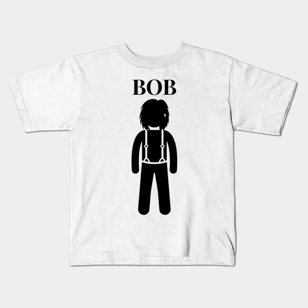 BOB WEARING A BOB HAIRSTYLE Kids T-Shirt by KutieKoot T's